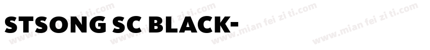 stsong sc black字体转换